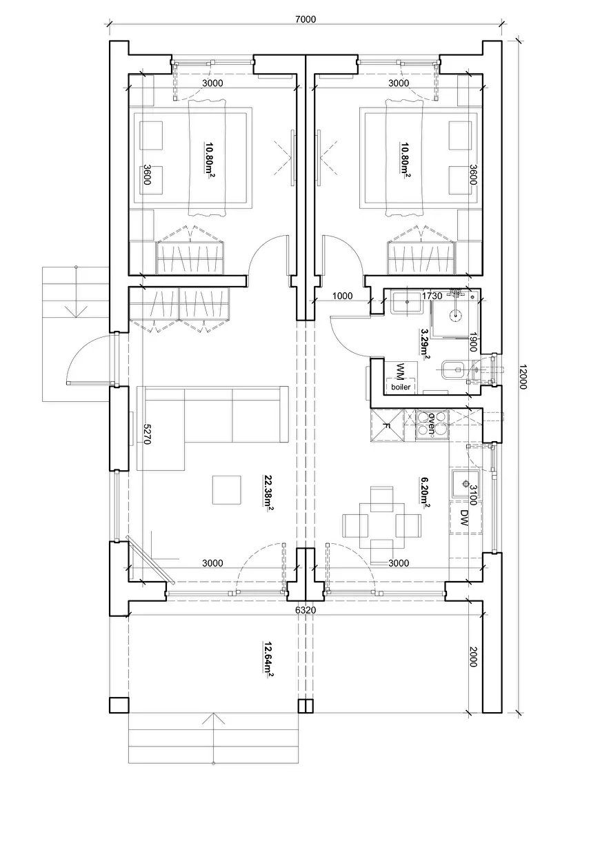Grundrissplan Scandi Double4